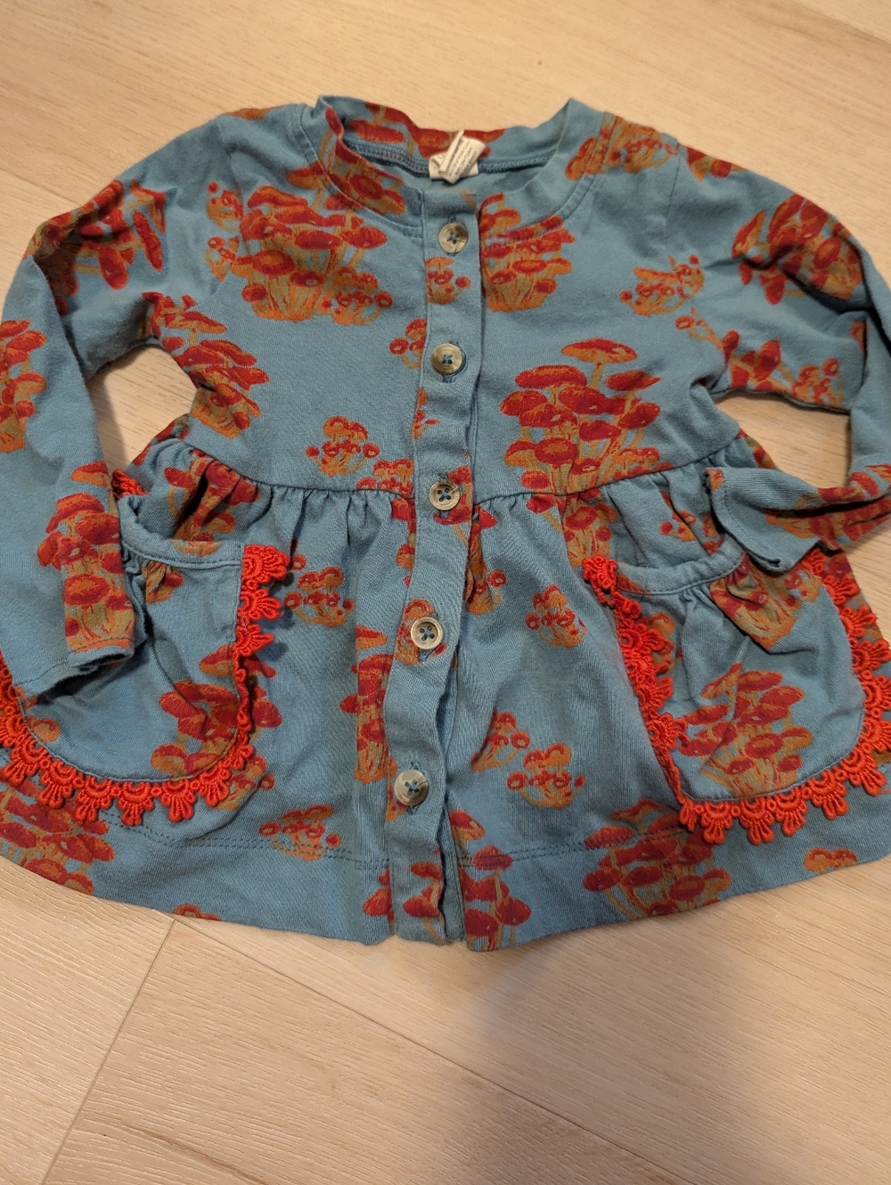 Kate Quinn Drew Top Red Mushroom Bunch size 12-18m